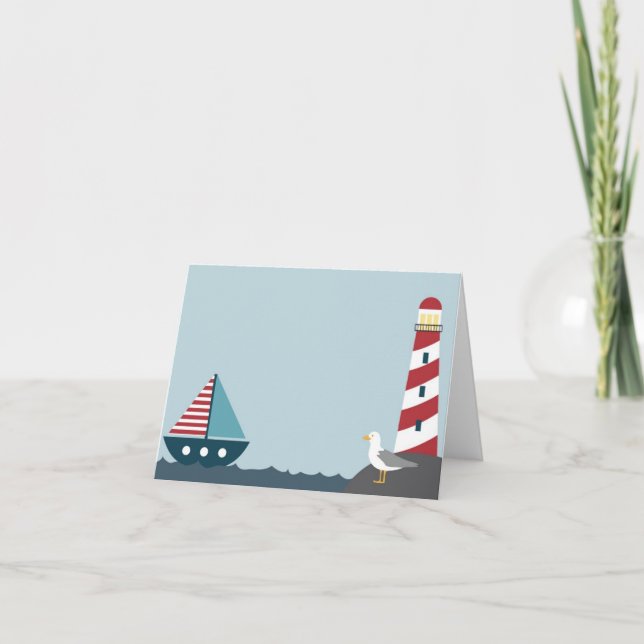 Nautical scene card (Front)