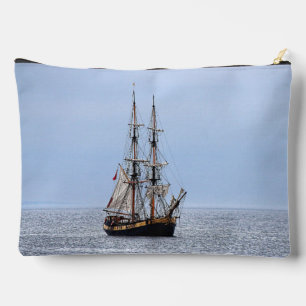 Nautical Schooner Blue Skies Accessory Pouch