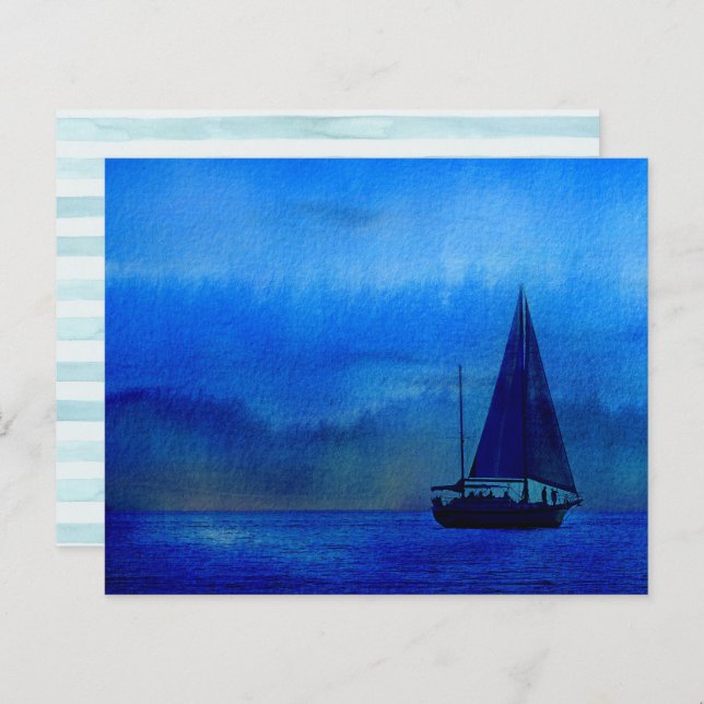 Nautical scrapbook Paper (Front/Back)