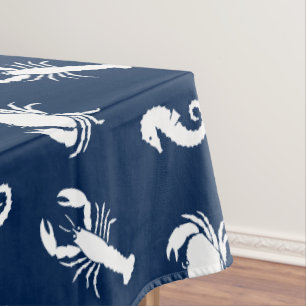 Nautical Sea Animals pattern lobster crab seahorse Tablecloth