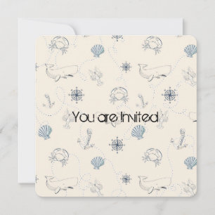 Nautical Sea Baby Shower Invitation