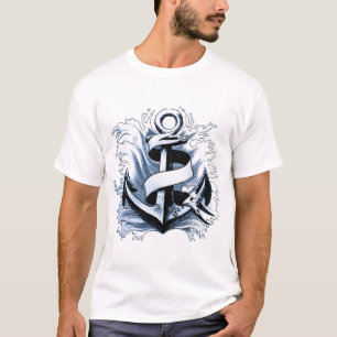 Nautical Sea Blue Anchor T-Shirt