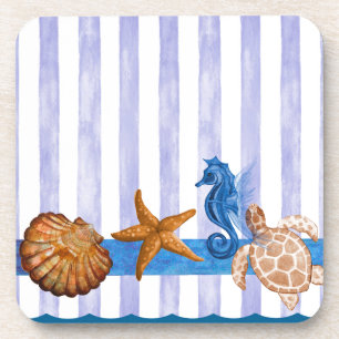 Nautical Sea Creatures Coaster