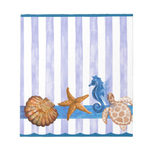 Nautical Sea Creatures Notepad