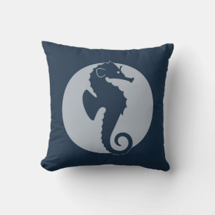 Nautical Sea Horse Cushion