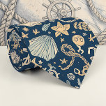 Nautical Sea Life Custom Necktie<br><div class="desc">This custom necktie features a vibrant nautical sea life design. Perfect for adding a touch of the ocean to any outfit, this tie makes a great gift for dads, grandfathers, or anyone who loves the sea. The unique pattern showcases a variety of marine creatures in a stylish and eye-catching way....</div>