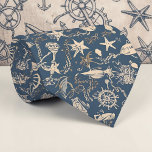 Nautical Sea Life Custom Necktie<br><div class="desc">This custom necktie features a vibrant nautical sea life design. Perfect for adding a touch of the ocean to any outfit, this tie makes a great gift for dads, grandfathers, or anyone who loves the sea. The unique pattern showcases a variety of marine creatures in a stylish and eye-catching way....</div>