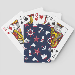 Nautical Sea Pattern Playing Cards