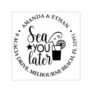 Nautical Sea you later  theme Self-inking Stamp