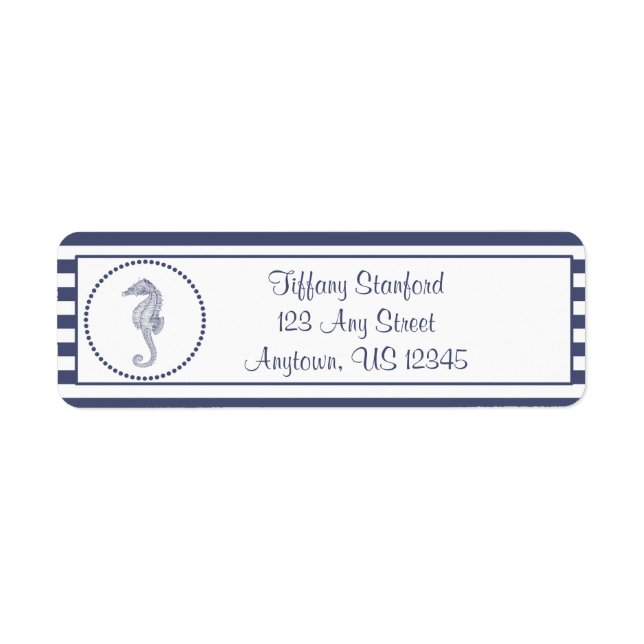 Nautical Seahorse | Personalised (Front)
