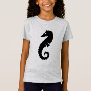 nautical SEAHORSE silhouette   T-Shirt