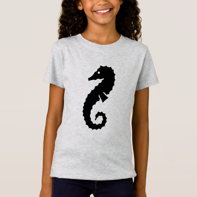nautical SEAHORSE silhouette | T-Shirt (Front)
