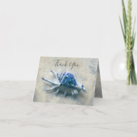 Nautical Seashell Indigo Blue