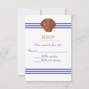 Nautical Seashell - RSVP Card