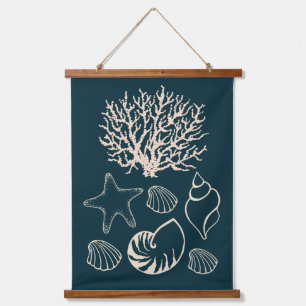 Nautical Seashell Wall Tapestry 