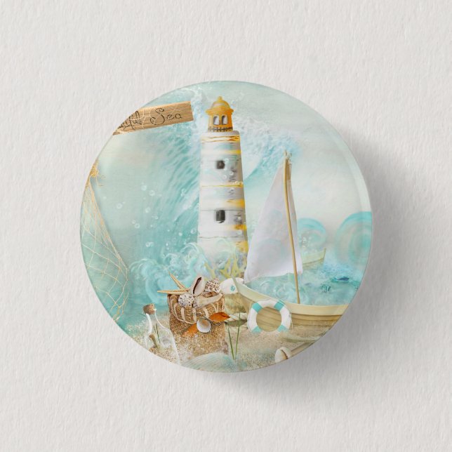 Nautical Series Design 11 3 Cm Round Badge (Front)