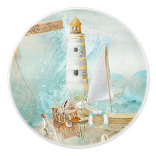 Nautical Series Design 11  Ceramic Knob