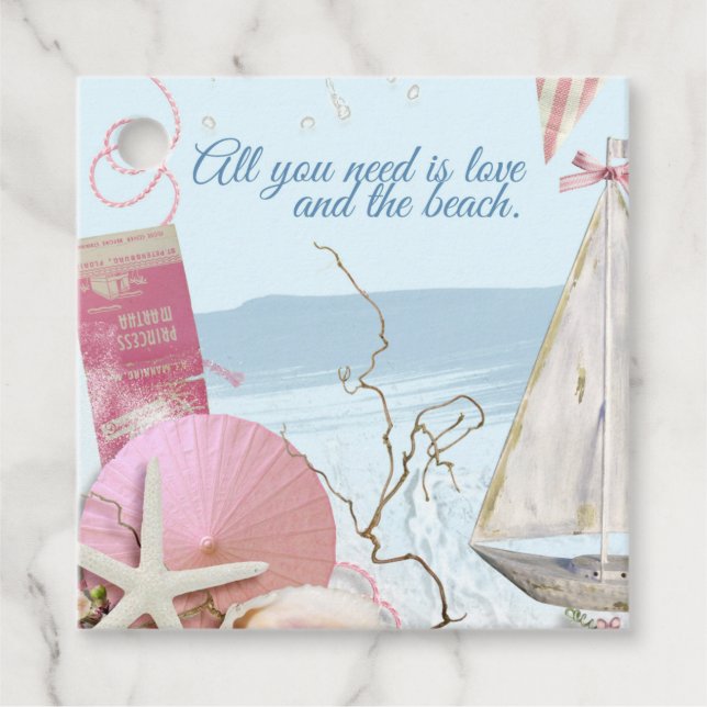 Nautical Series Design 3 Favour Tags (Front)