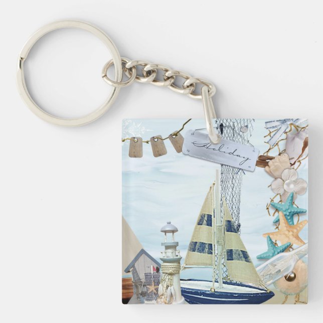 Nautical Series Design 4 Key Ring (Front)