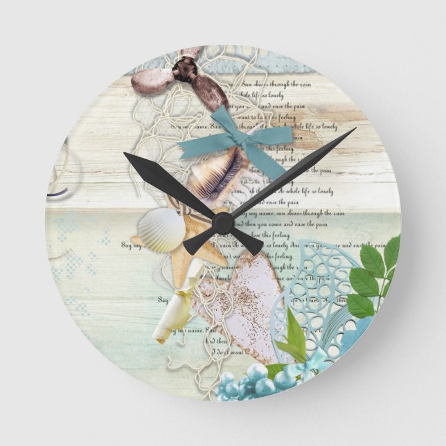 Nautical Series Design 5  Round Clock (Front)