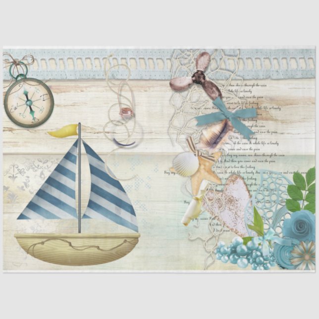 Nautical Series Design 5 Tissue Paper (Front)