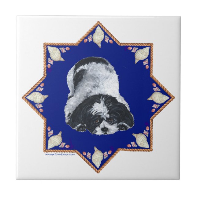 Nautical Shih Tzu Tile (Front)