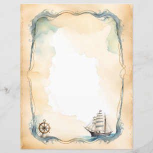 Nautical Ship and Wheel