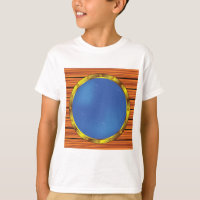 Nautical Ship Porthole Window with Blue Water