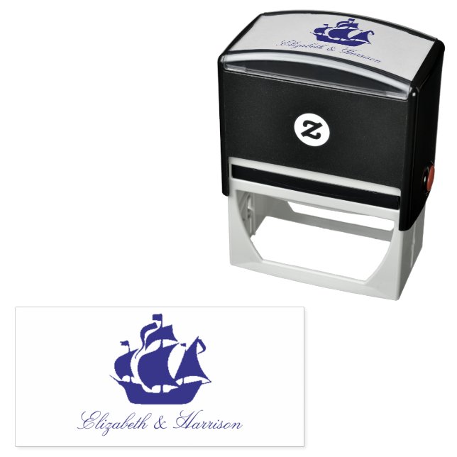Nautical Ship Self-inking Stamp (In Situ)