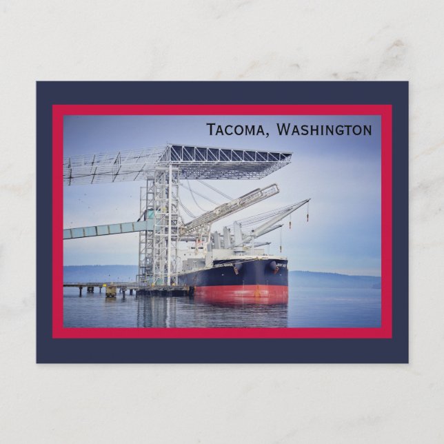 Nautical Ship Tacoma Washington Postcard (Front)