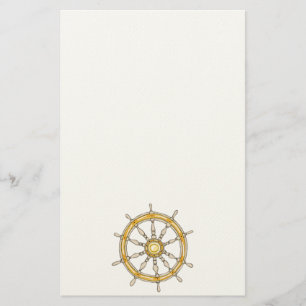Nautical Ship Wheel 1 Stationery
