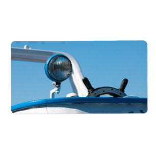 Nautical ship wheel sailboat