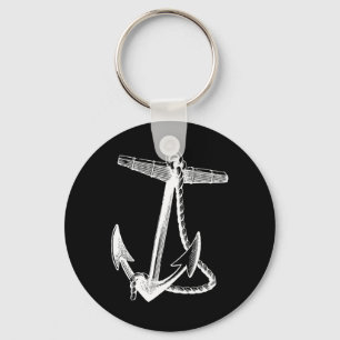 Nautical Ships Anchor Sailing Naval Key Ring