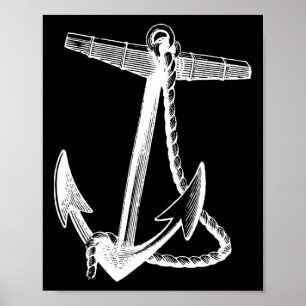 Nautical Ships Anchor Sailing Naval Poster