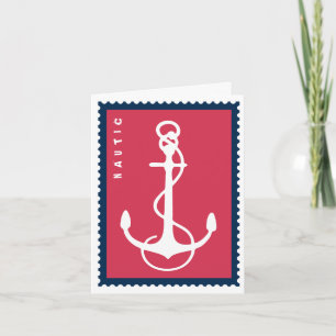 Nautical Ship's Anchor - Ship Boat Sailor Card