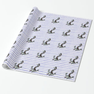 Nautical Ship's Anchor Wrapping Paper