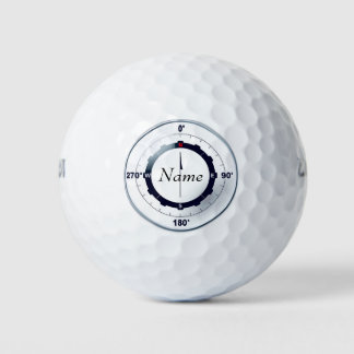 Nautical Ships Compass Golf Balls