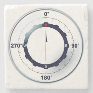 Nautical Ships Compass  Stone Coaster