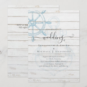 Nautical Ships Wheel Wedding