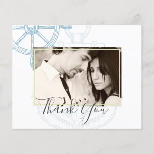 Nautical Ships Wheel Wedding Flyer