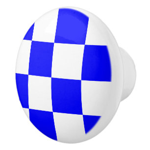 Nautical Sign Code Flag Letter N November Ceramic Knob