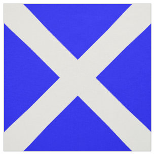 Nautical Sign Code Flags Letter M "Mike" Fabric