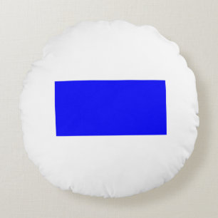 Nautical Signal Flag - Letter S Round Cushion