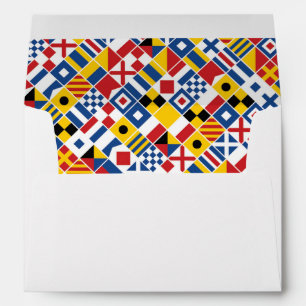 Nautical Signal Flags Pattern Envelopes