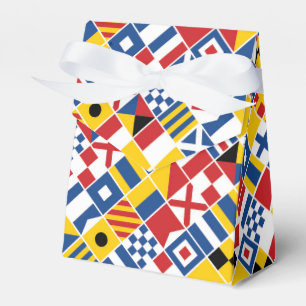 Nautical Signal Flags Pattern Favour Box