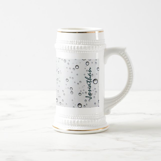 Nautical Sinking Anchor Personalised Beer Stein (Right)
