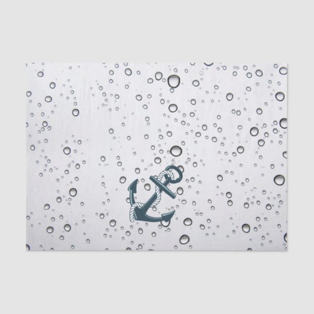 Nautical Sinking Anchor Tissue Paper (Front)