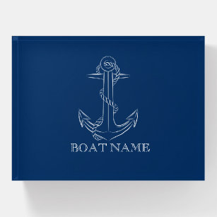 Nautical Spirit Anchor Navy Blue  Paperweight
