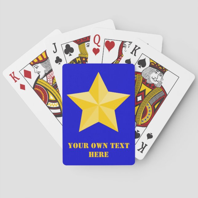 Nautical Star Custom Playing Cards (Back)
