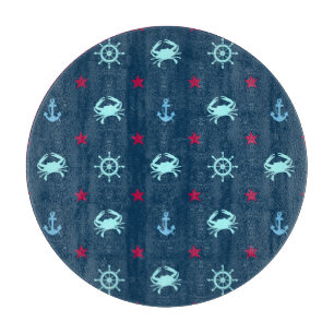 Nautical Star Pattern Cutting Board